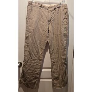 Banana Republic 100% linen men pants 36x32 beige